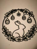 line art lapin de Pâques