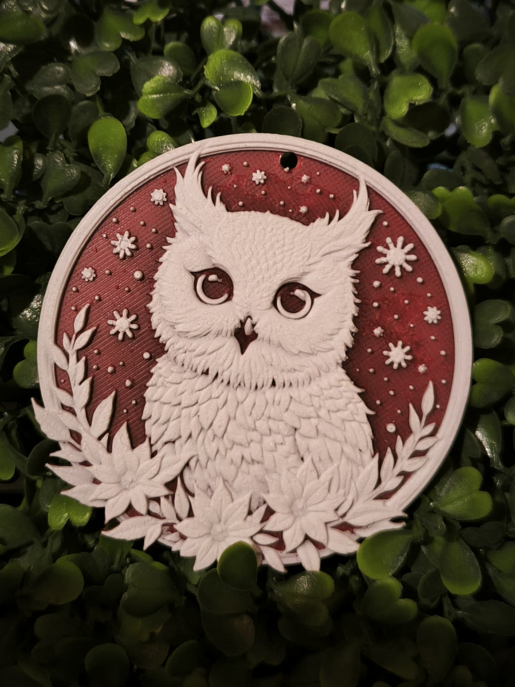 Chouette en boule à neige