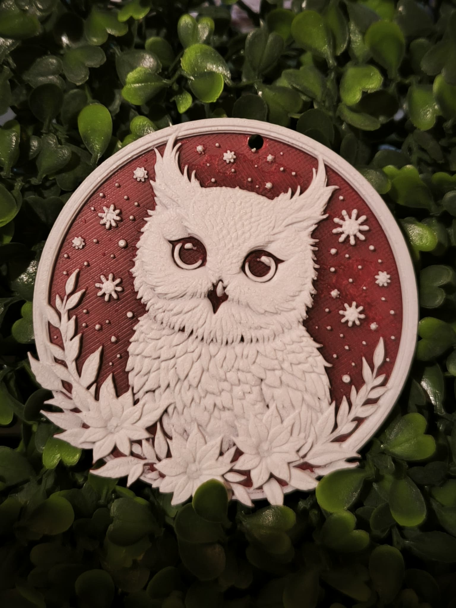 Chouette en boule à neige