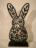Lapin floral line art 1