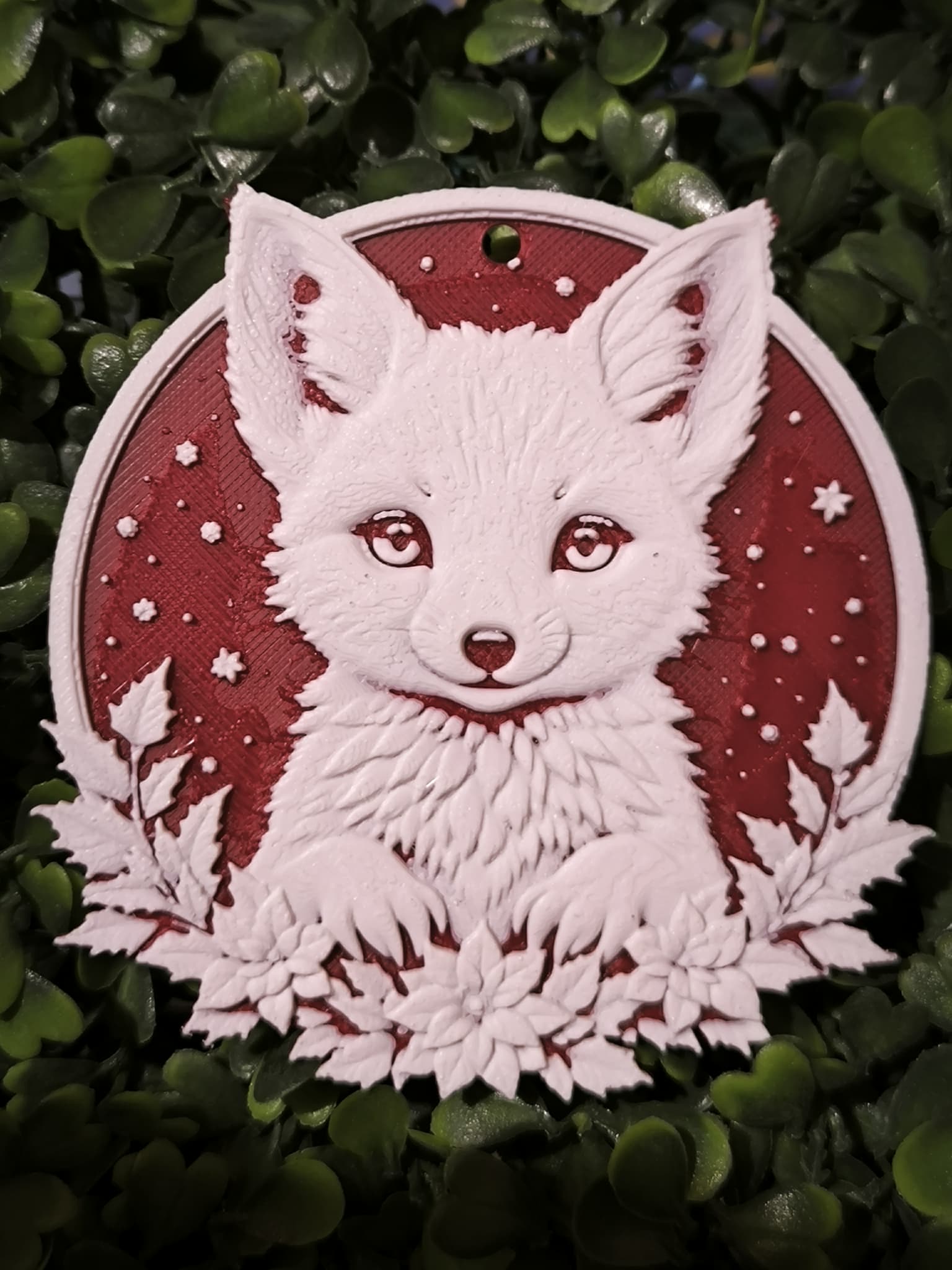 Boule de neige renard