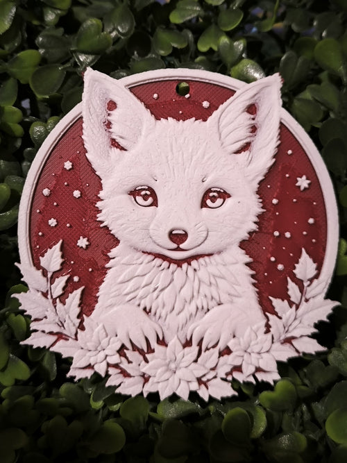 Boule de neige renard