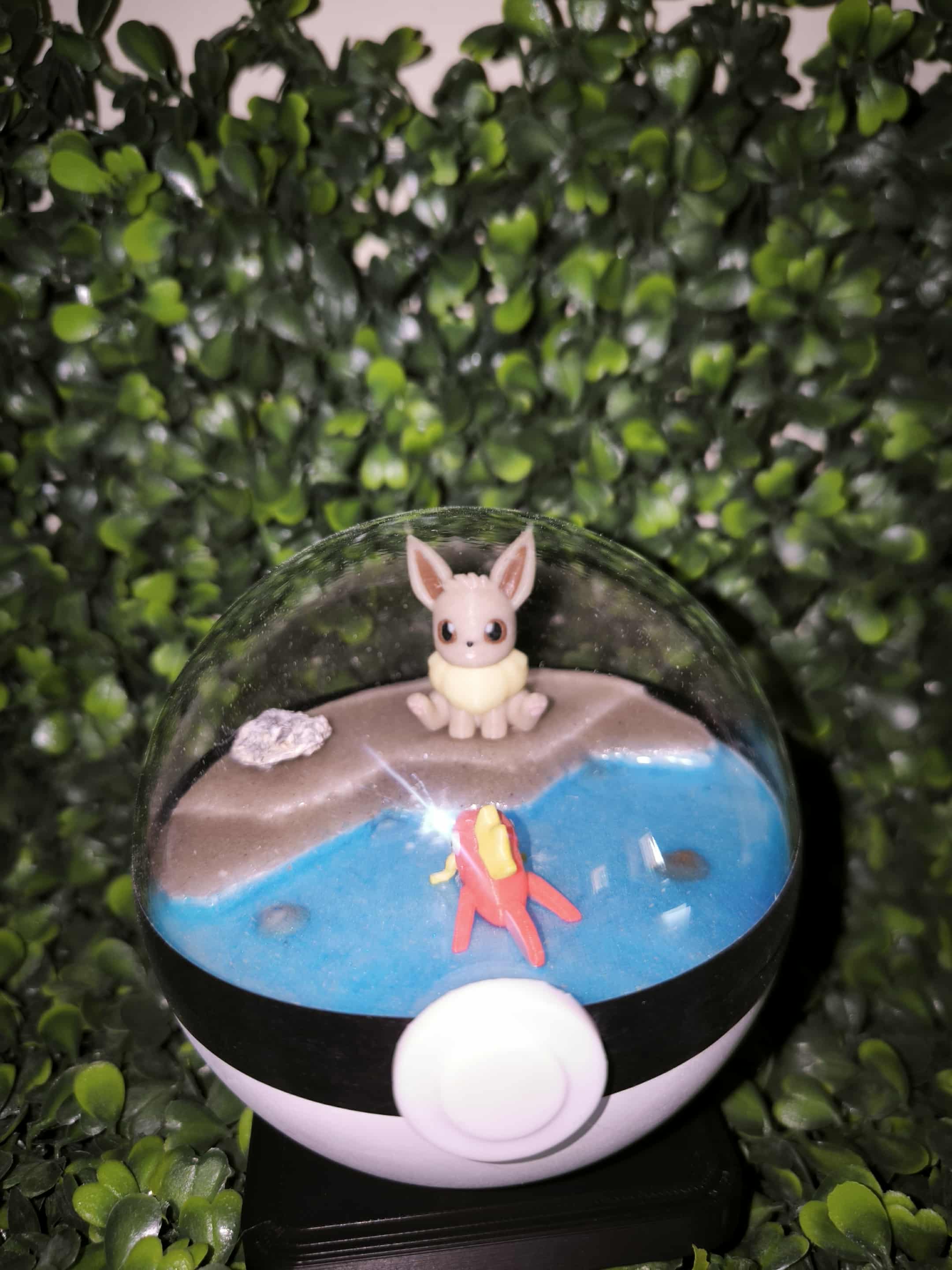 Diorama évoli et magicarpe