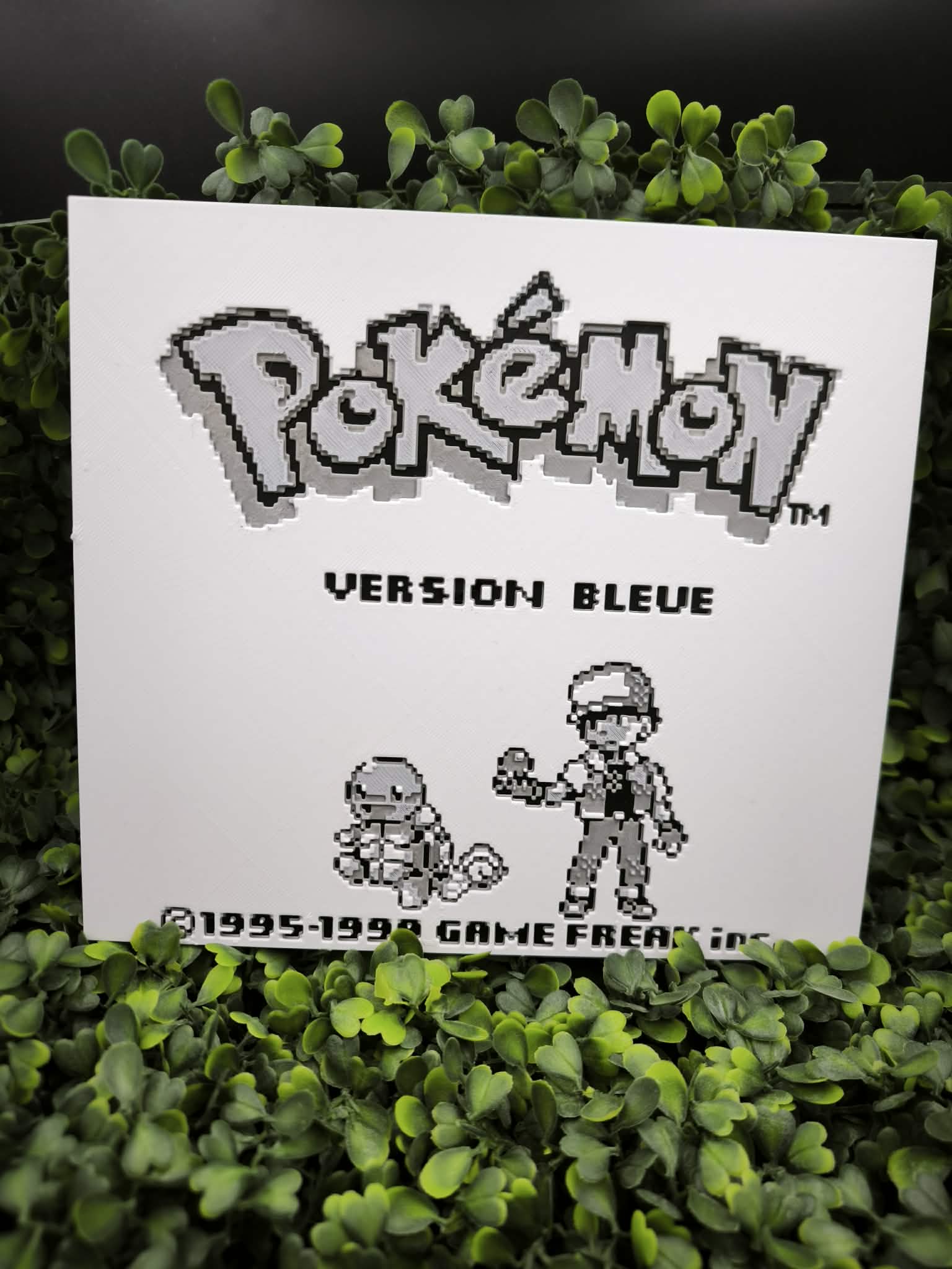 Tableau Pokémon version bleu sur Game Boy